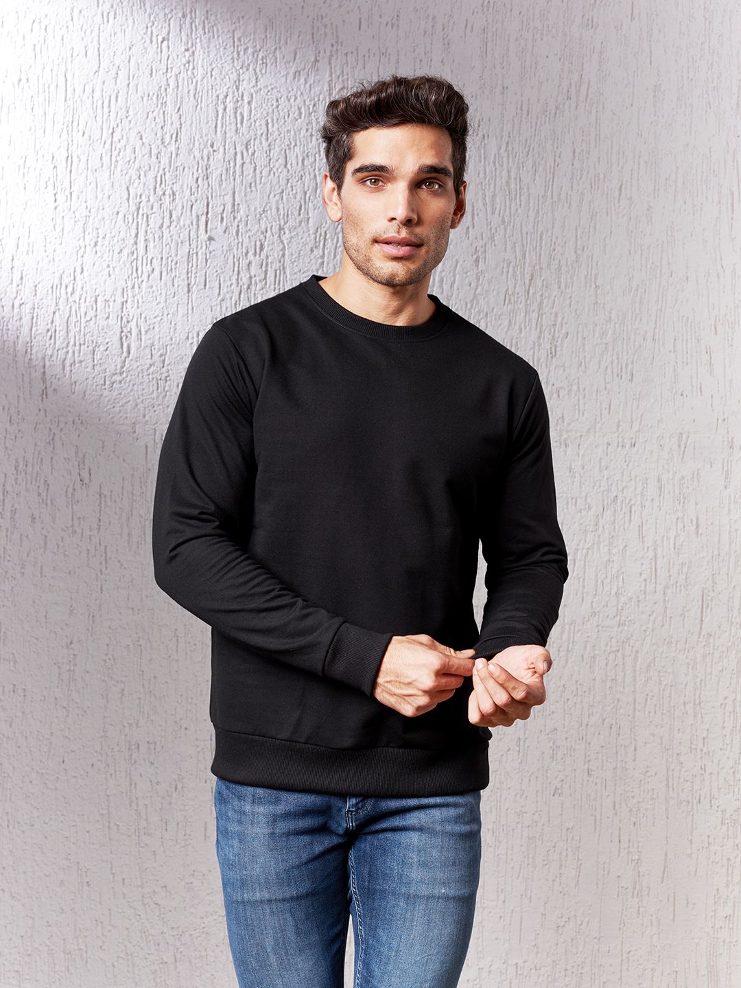 Solids: Black Sweatshirts