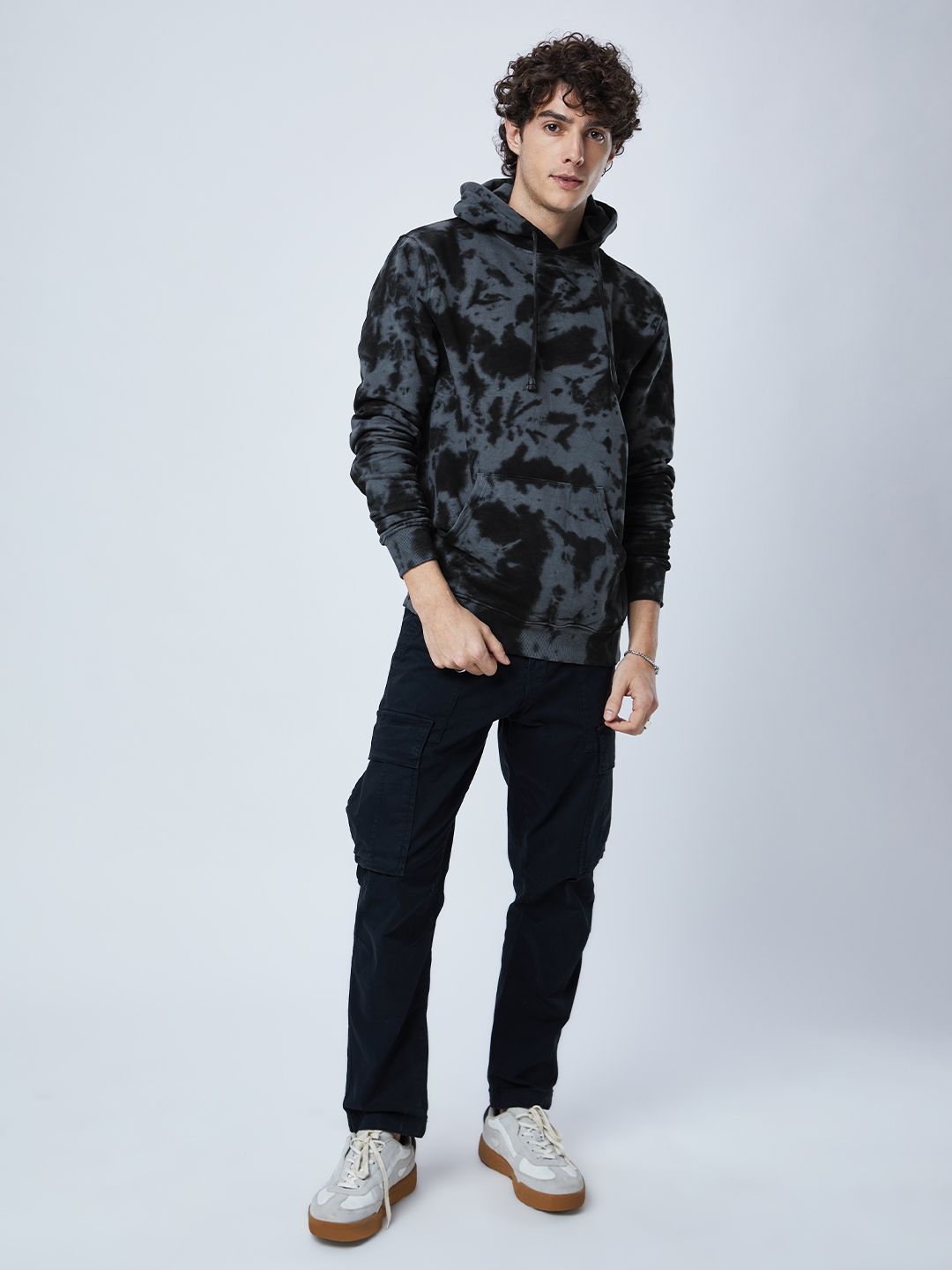 Tie Dye: Black Chase Hoodies