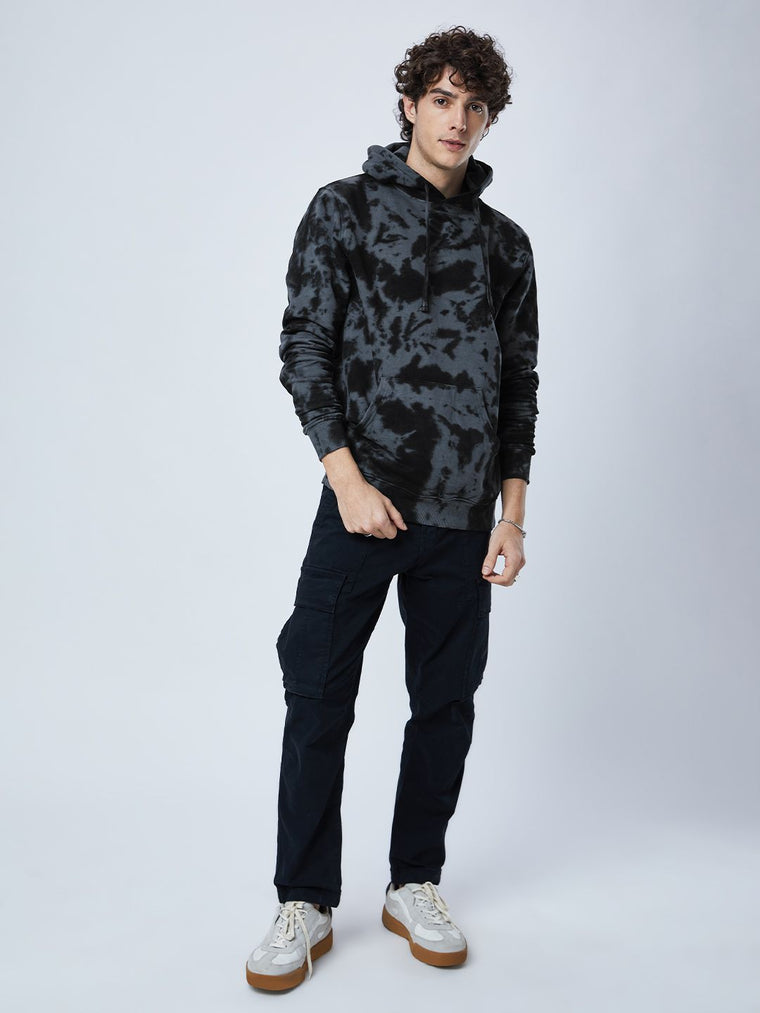 Tie Dye: Black Chase Hoodies