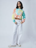 Tie Dye: Candy Swirls Women Oversized Sweatshirts