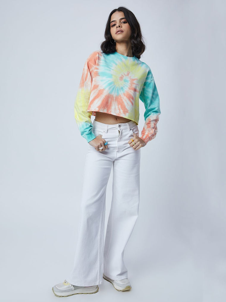 Tie Dye: Candy Swirls Women Oversized Sweatshirts