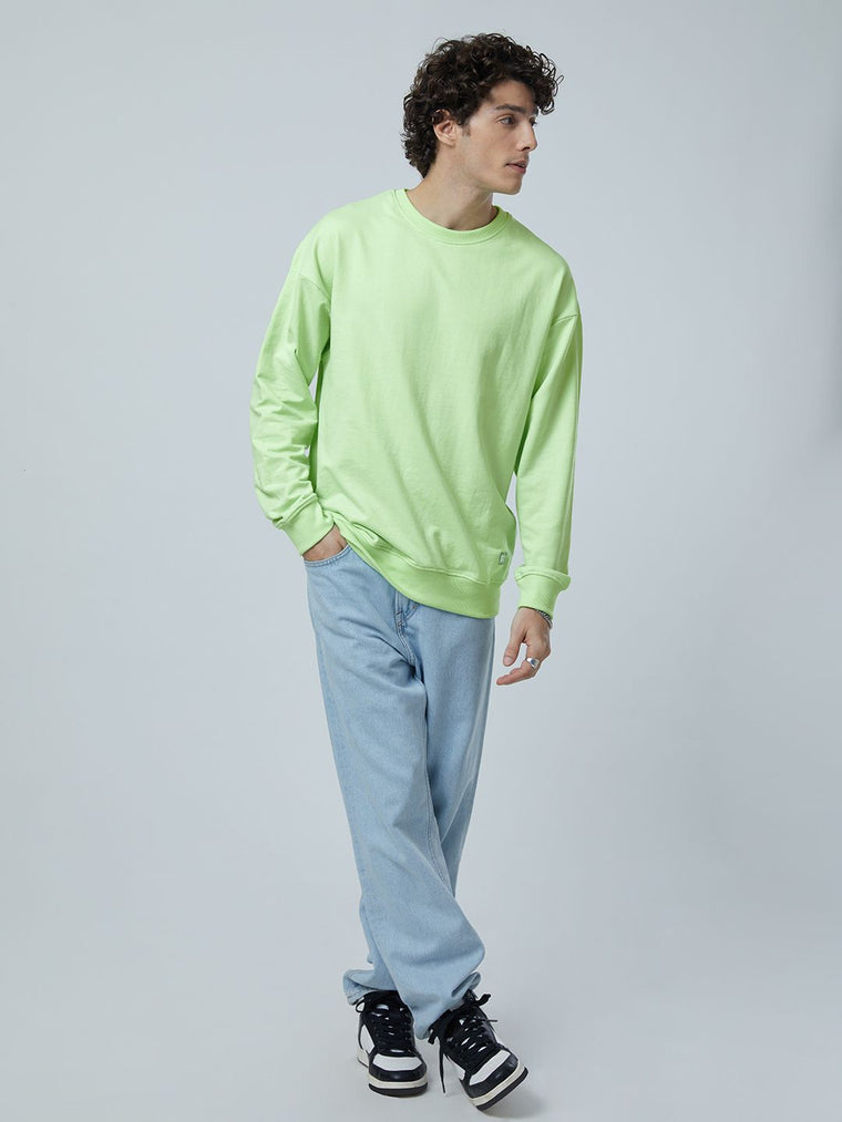 Solids: Mint Men Oversized Sweatshirts
