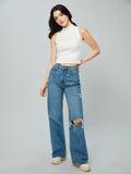Essential Solids: Ivory White Women Knit Tops