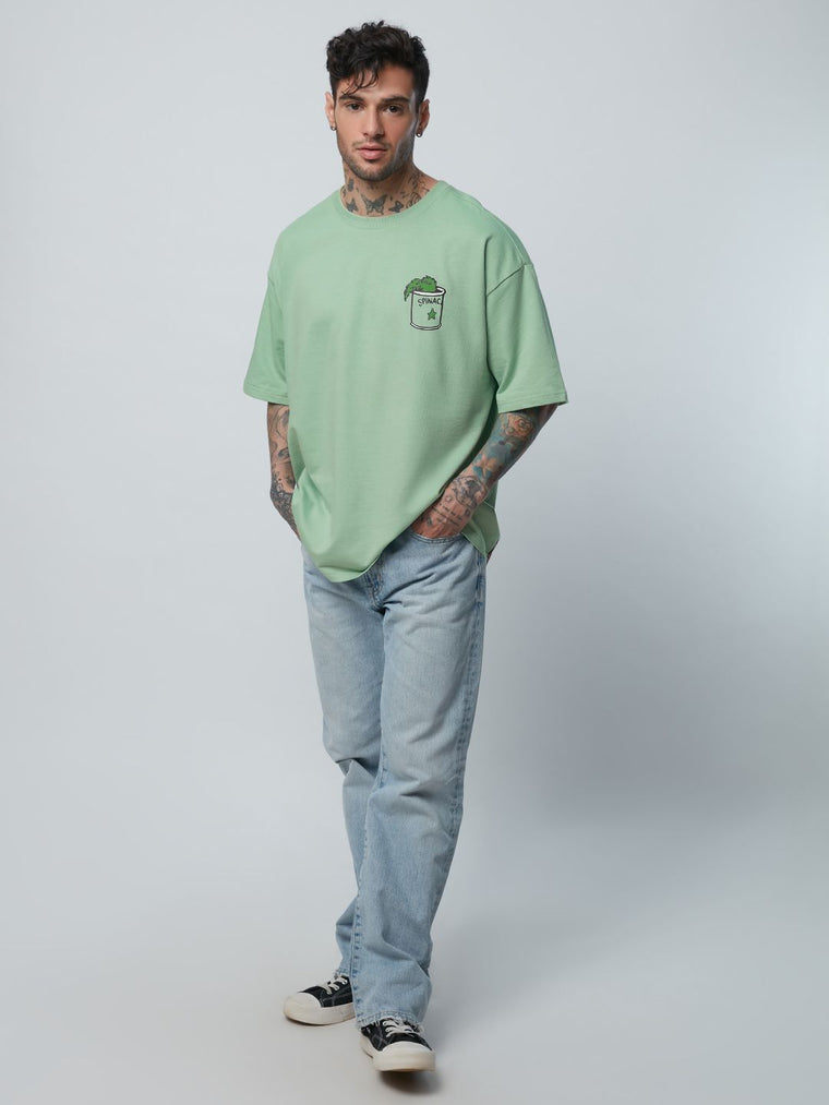 Popeye: Spinach Power Oversized T-Shirts