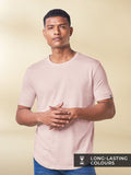 Supima: Nude Pink Supima Drop Cut T-Shirts