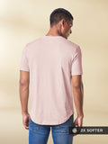 Supima: Nude Pink Supima Drop Cut T-Shirts