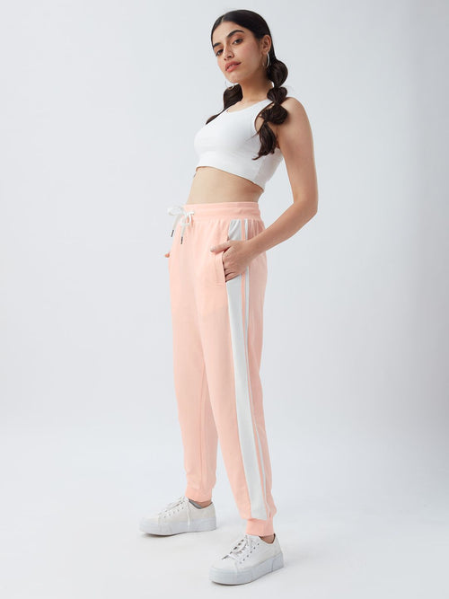 Easy Jogger: Nude Pink Women Cinched Joggers