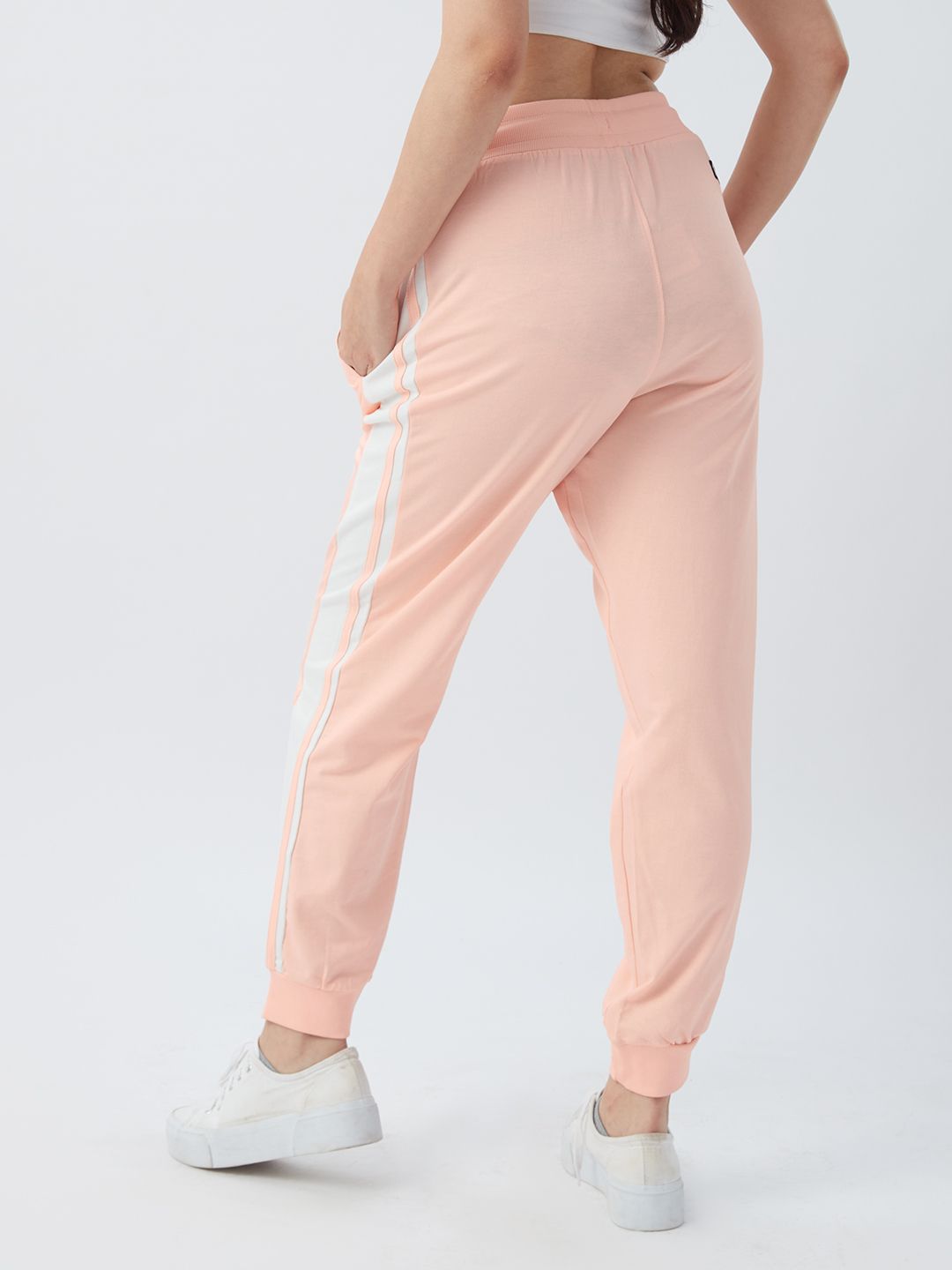 Easy Jogger: Nude Pink Women Cinched Joggers