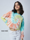 Tie Dye: Candy Swirls Women Oversized Sweatshirts