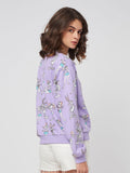Looney Tunes: Bugs And Lola Pattern Women Relaxed Sweatshirts