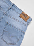 Solids: Mid Blue Wash (Straight Fit) Men Straight Fit Jeans