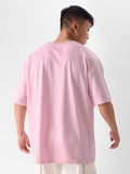 Solids: Baby Pink Oversized T-Shirts