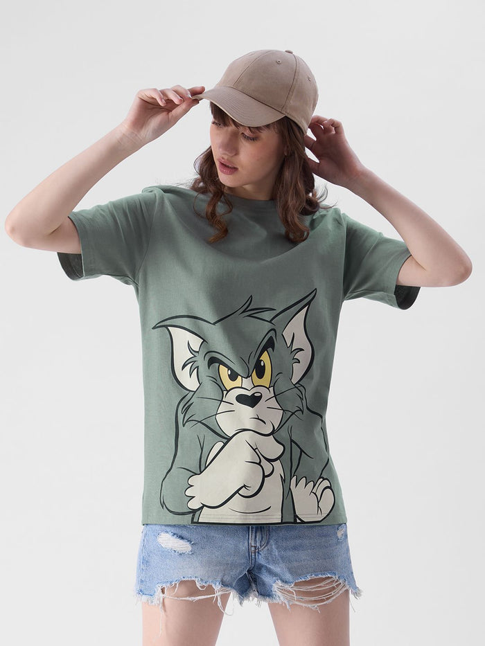 Tom And Jerry: Thinking Tom T-Shirts