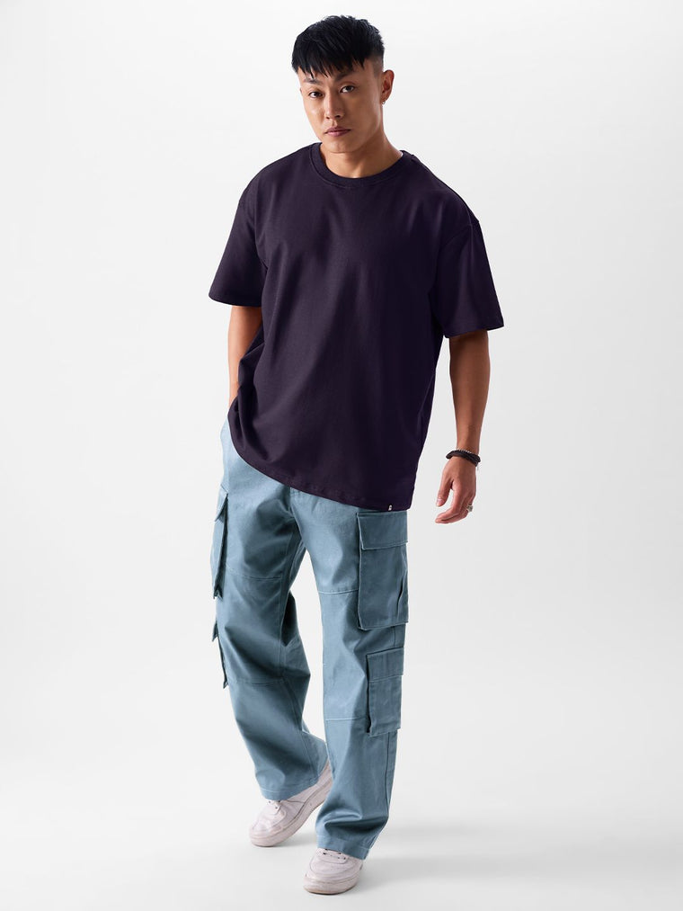 Solids: Berry Oversized T-Shirts