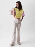 TSS Originals: Yellow And Pink Women Cropped Shirts