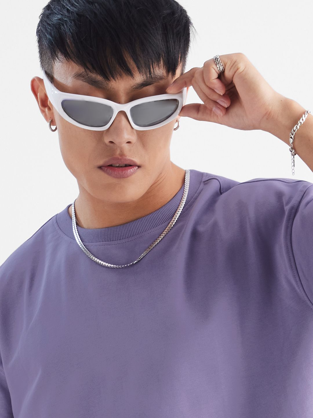 Solids: Winter Mauve Oversized T-Shirts
