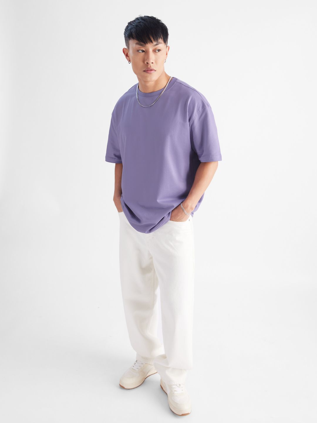 Solids: Winter Mauve Oversized T-Shirts