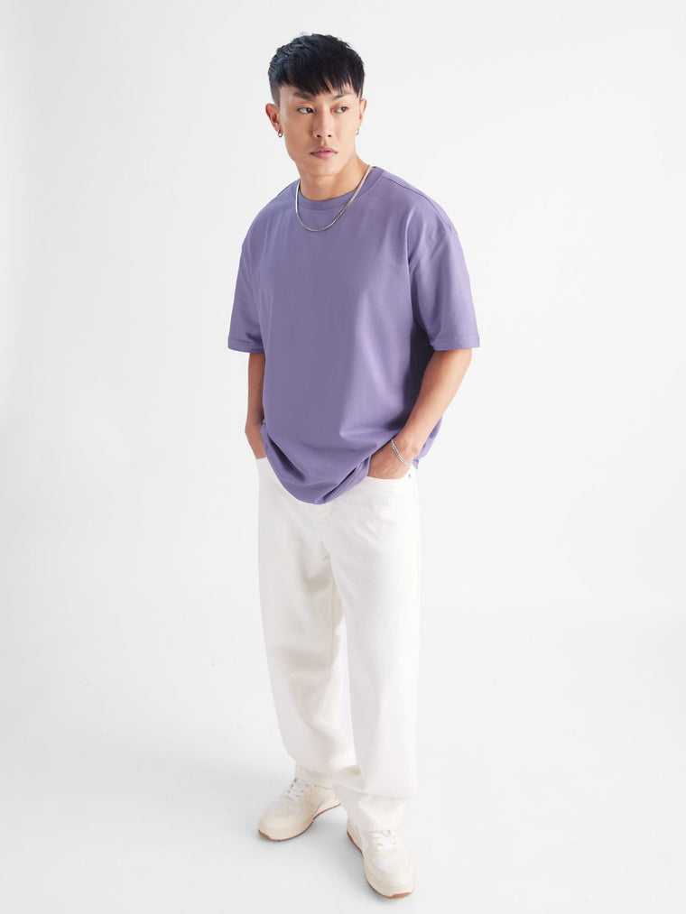 Solids: Winter Mauve Oversized T-Shirts