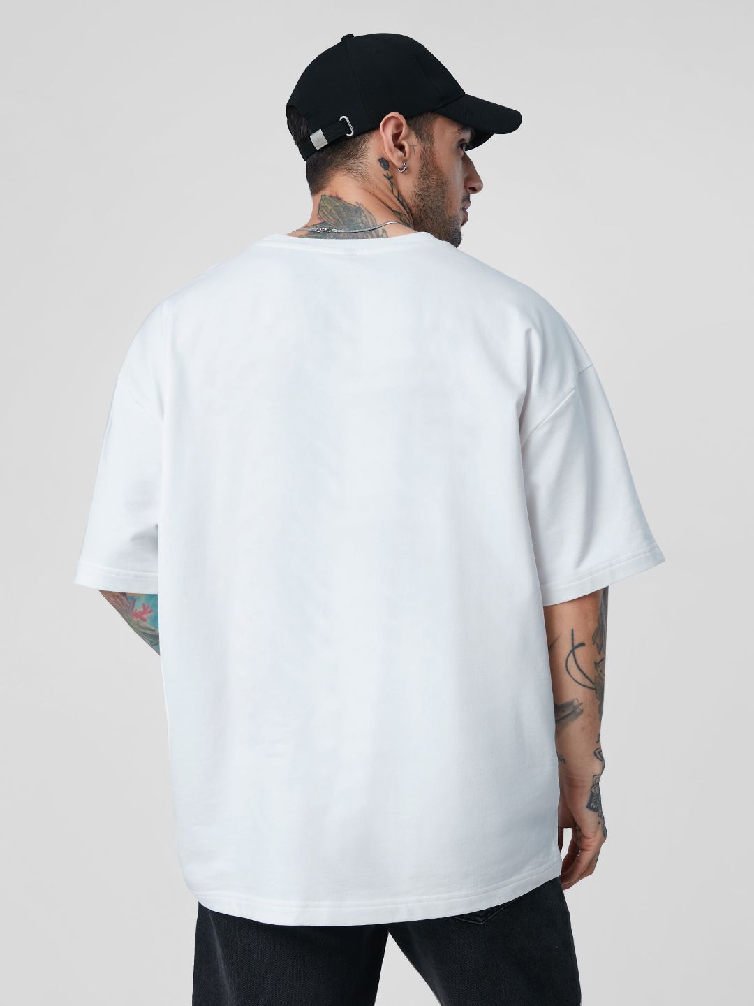Solids: White Oversized T-Shirts