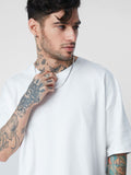 Solids: White Oversized T-Shirts