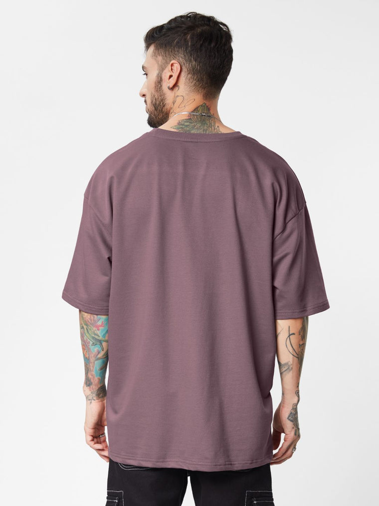 Solids: Pale Purple Oversized T-Shirts