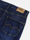 Solids: Distressed Blue (Baggy Fit) Men Baggy Fit Jeans