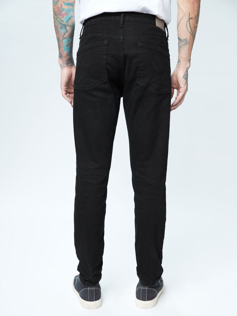 Classic Slim Fit Jeans: Pitchblack Men Classic Slim Fit Jeans