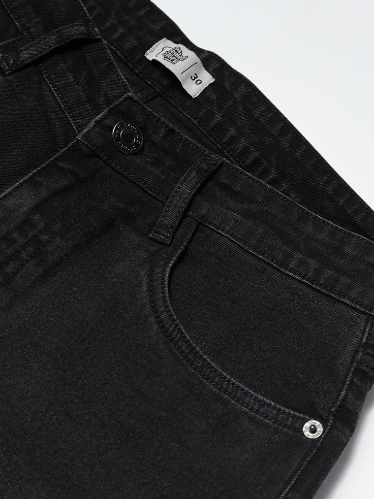 Classic Slim Fit Jeans: Pitchblack Men Classic Slim Fit Jeans