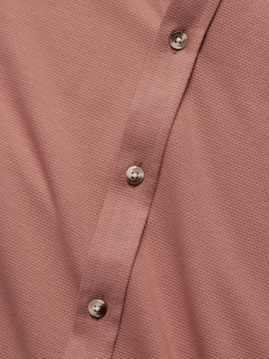 Textured Shirt: Quartz Brown Knit Shirts