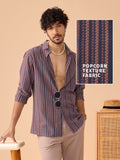 Stripes: Red And Brown Knit Shirts