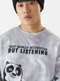 Kung Fu Panda: Not Interested Oversized Full Sleeve T-Shirts