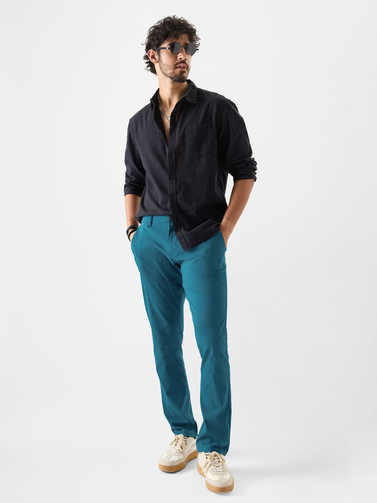 Power Stretch Pants: Steel Blue Men Pants