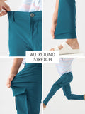 Power Stretch Cargo Pants: Steel Blue Men Cargo Pants