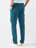 Power Stretch Cargo Pants: Steel Blue Men Cargo Pants