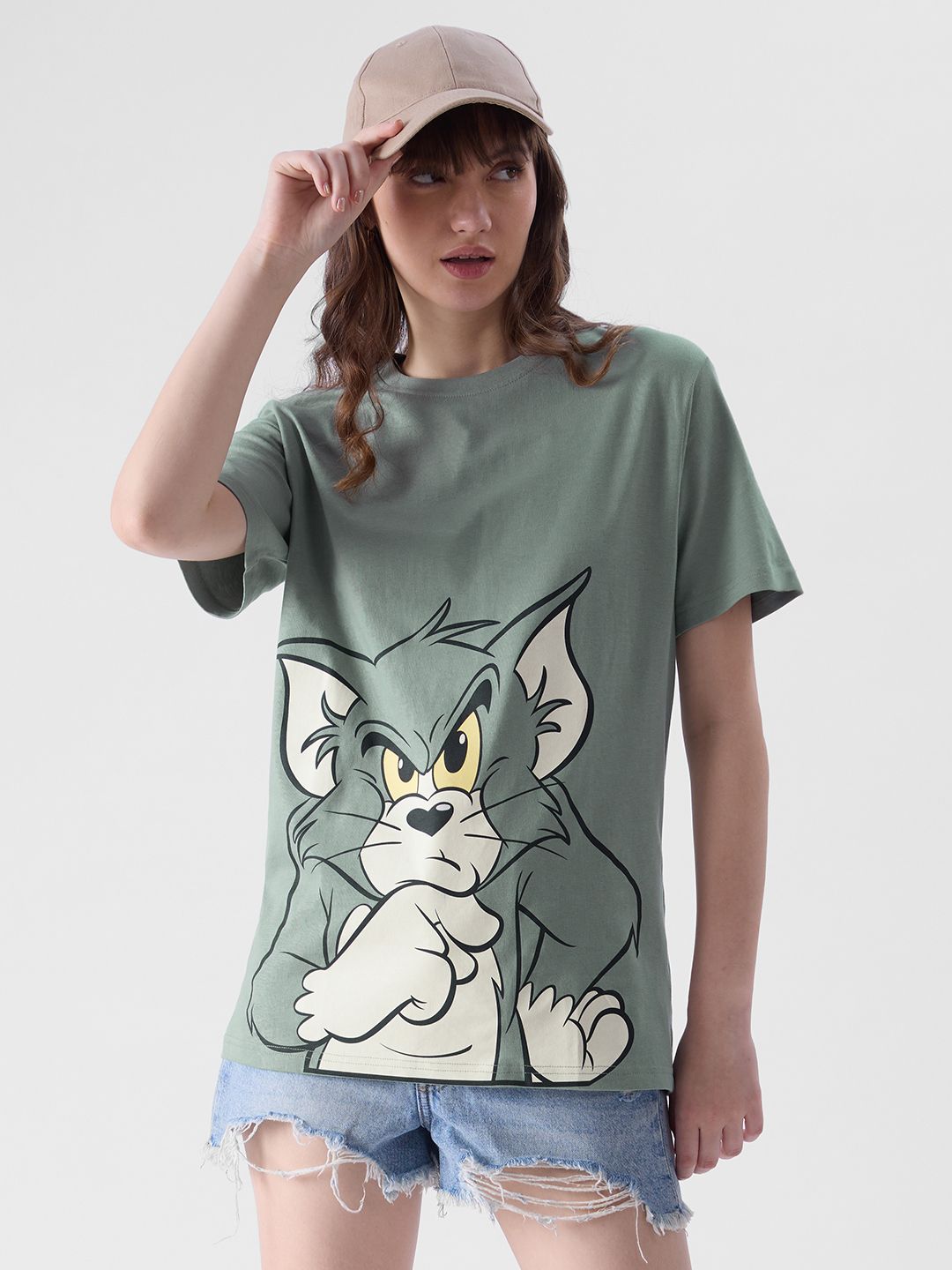 Tom And Jerry: Thinking Tom T-Shirts