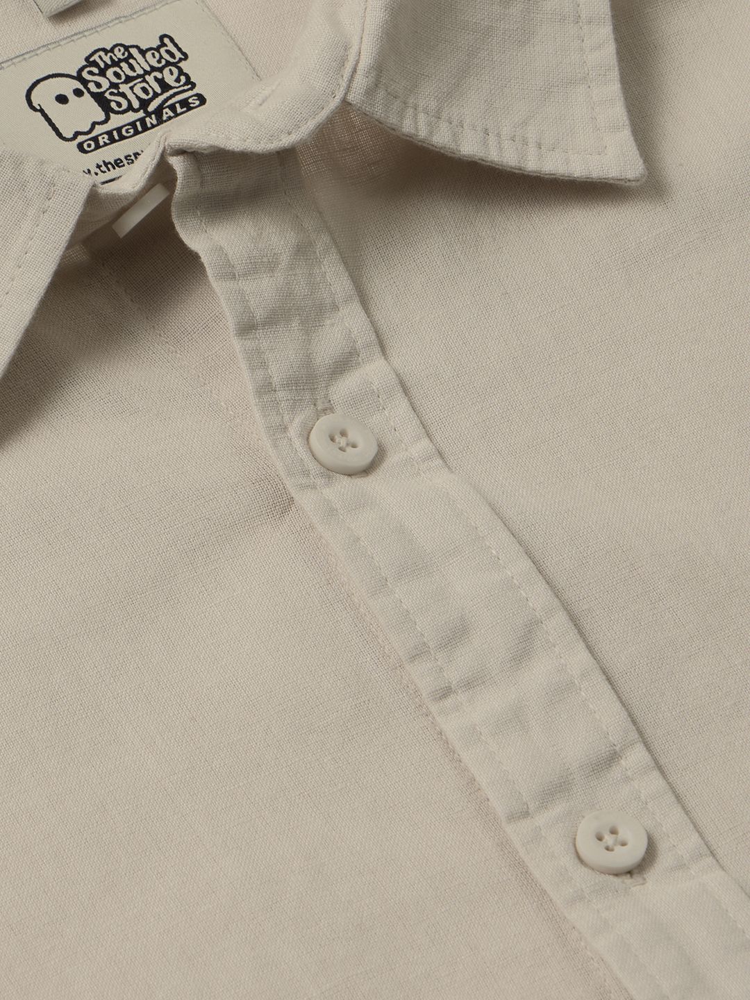 Cotton Linen: Sun-Kissed Beige Cotton Linen Shirts