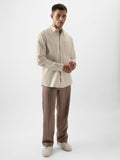 Cotton Linen: Sun-Kissed Beige Cotton Linen Shirts