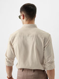 Cotton Linen: Sun-Kissed Beige Cotton Linen Shirts