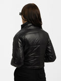 Solids: Black Women Puffer Jackets