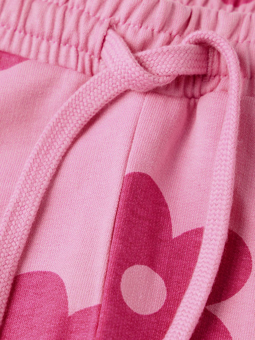 TSS Originals: Pink Flora Girls Cotton Joggers (2-8 Yrs)