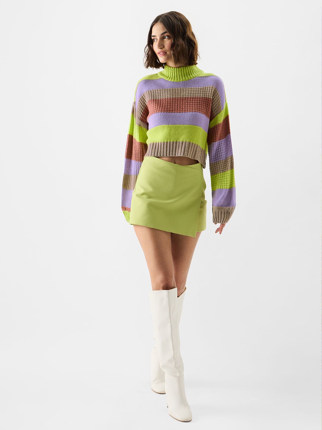Knitted Sweater: Citron Women Oversized Sweaters