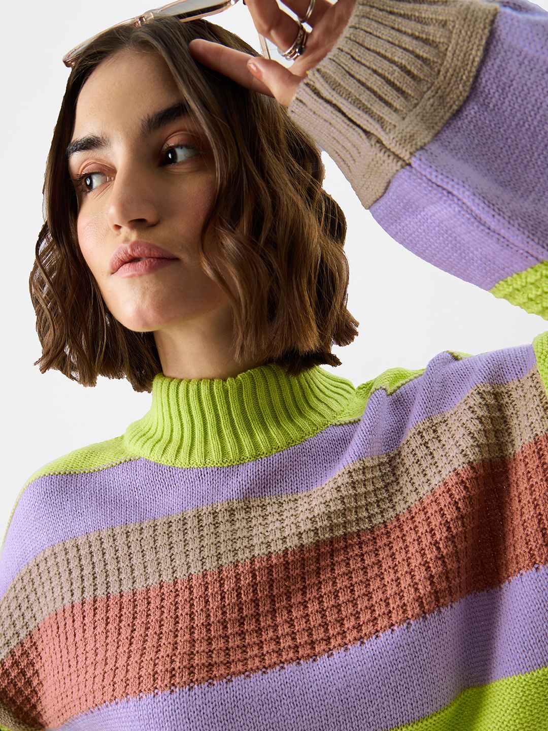 Knitted Sweater: Citron Women Oversized Sweaters