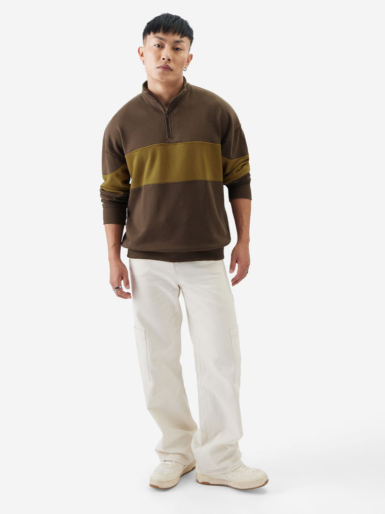 TSS Originals: Colorblock Men Oversized Sweatshirts