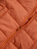 Solids: Pastel Orange Girls Puffer Jackets (2-8 Yrs)