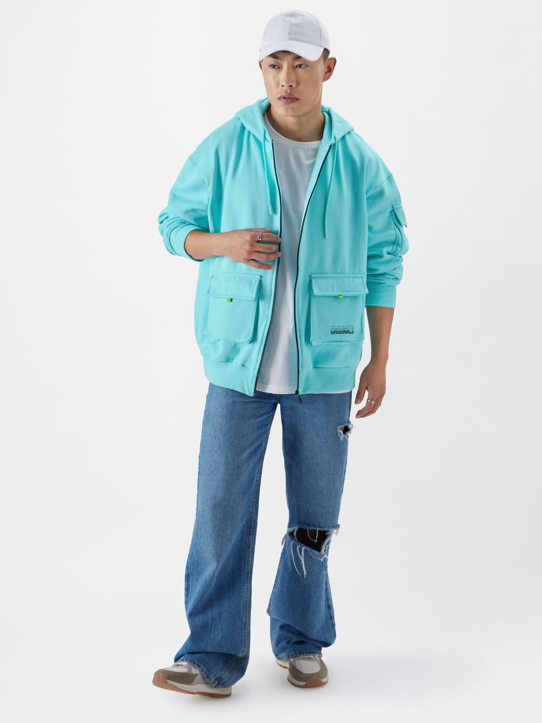 TSS Originals: Blue Flow Men Oversized Hoodies