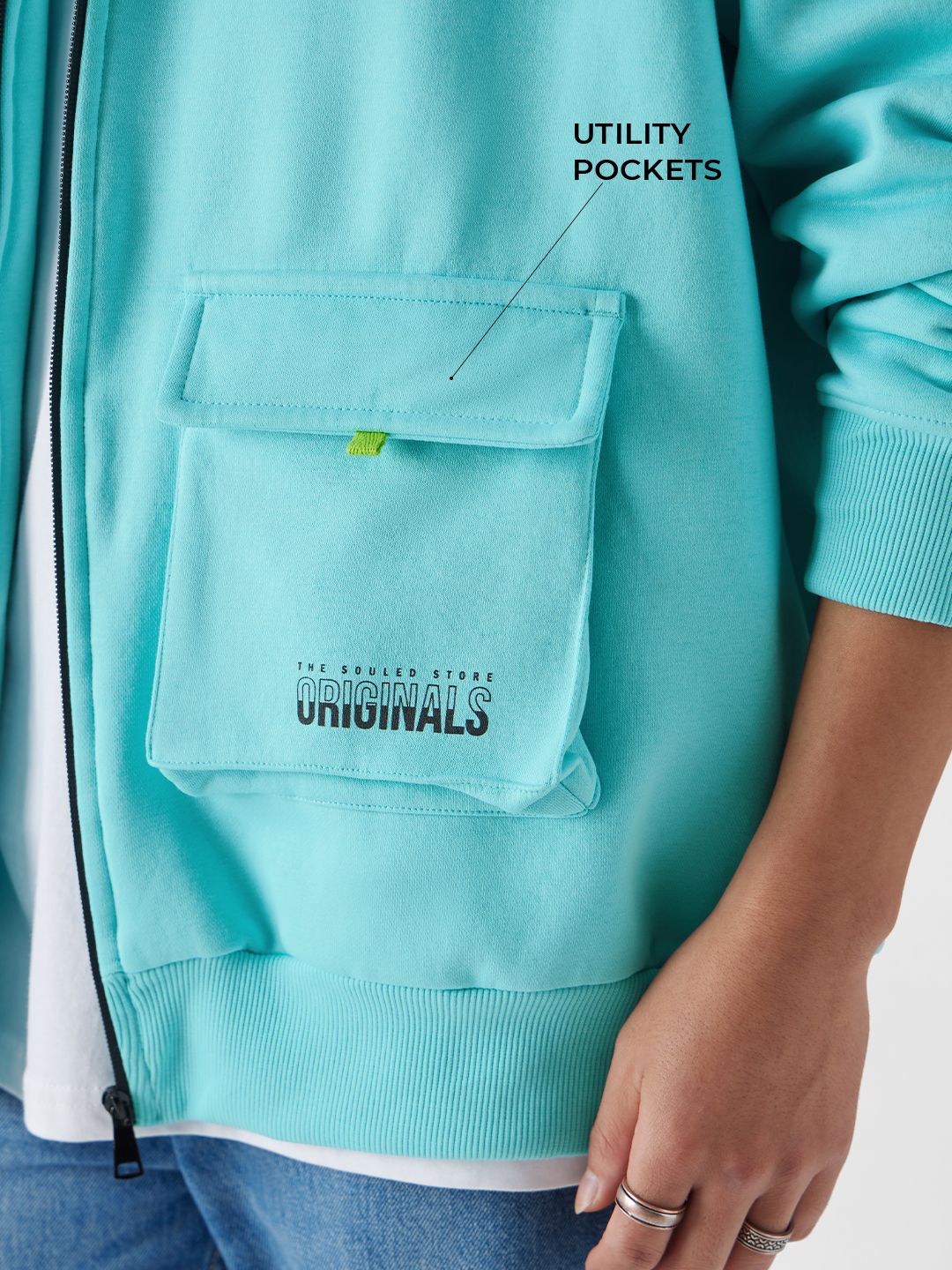 TSS Originals: Blue Flow Men Oversized Hoodies