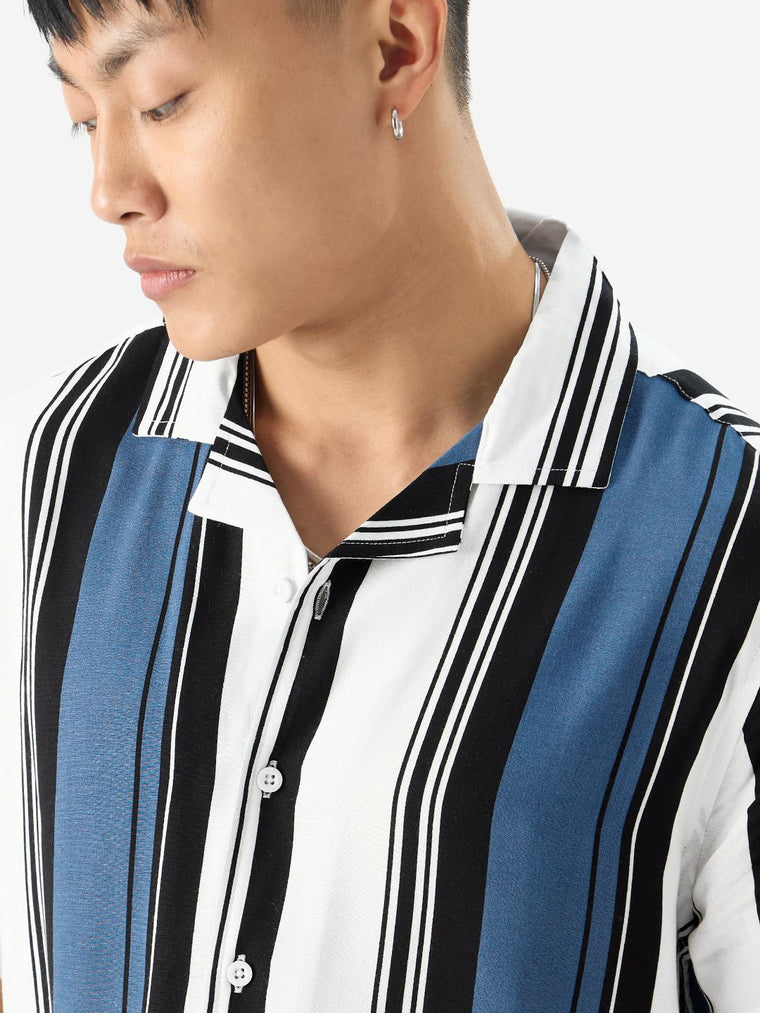 Stripes: Malibu Blue Holiday Shirts