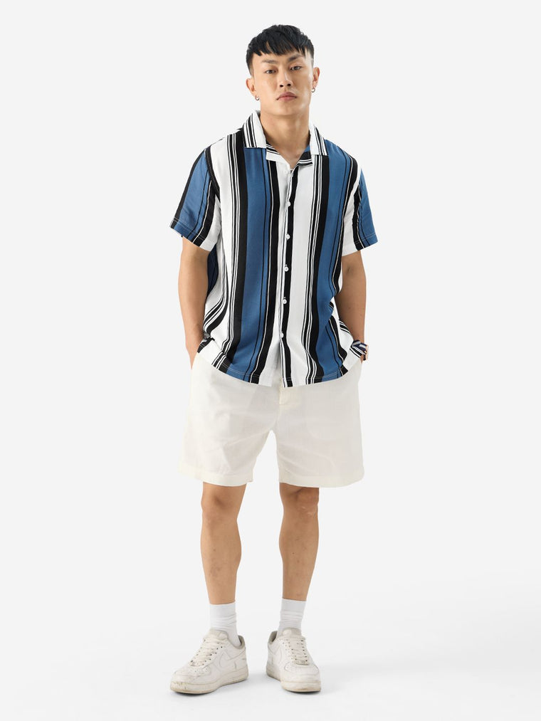 Stripes: Malibu Blue Holiday Shirts