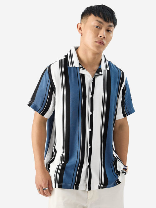 Stripes: Malibu Blue Holiday Shirts