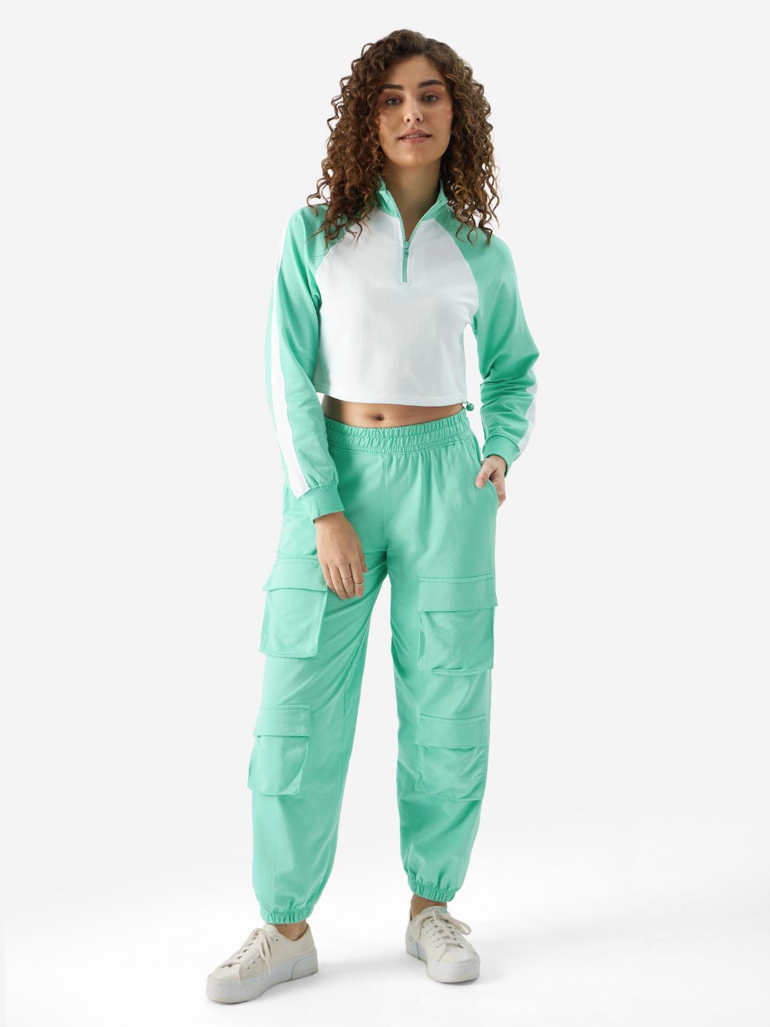 Applemint High Neck Top Women Knit Tops